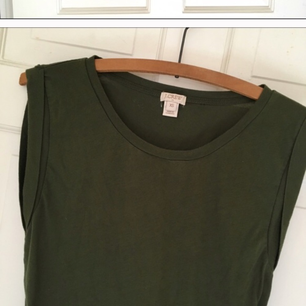 J. Crew Olive green tank top